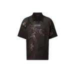 LV Embellished Jersey T-Shirt Dark Ebony