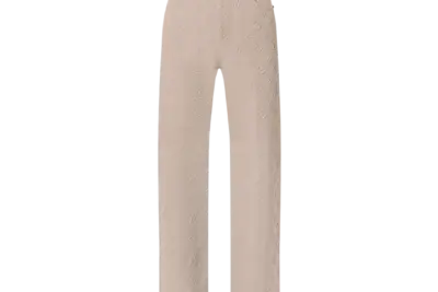 LV Monogram Embossed Skate Pants Ivoire