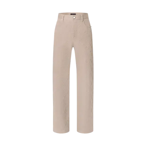 LV Monogram Embossed Skate Pants Ivoire