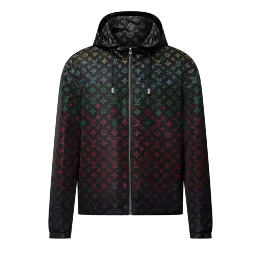 LV Monogram Flowers Gradient Printed Windbreaker