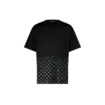 LV Monogram Gradient Embellished Short-Sleeved Crewneck Black
