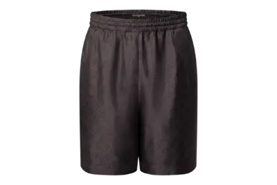 LV Printed Monogram Silk Shorts