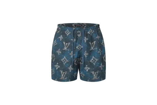 LV Printed Monogram Swim Shorts Ocean