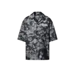 LV Short-Sleeved Denim Shirt