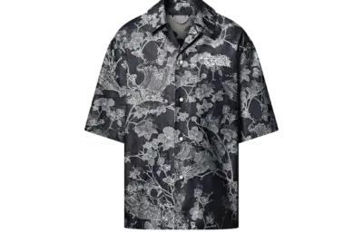 LV Short-Sleeved Denim Shirt