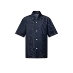 LV Short-Sleeved Denim Shirt Indigo