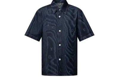 LV Short-Sleeved Denim Shirt Indigo