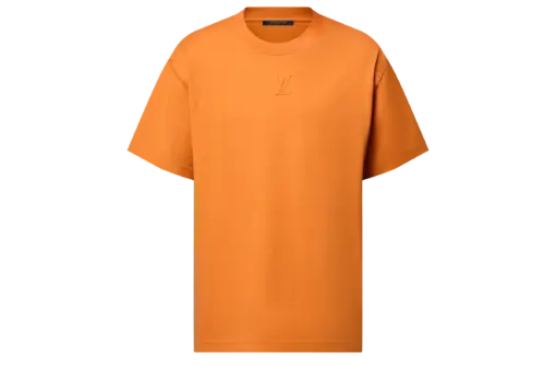 T-shirt with LV embossing Apricot