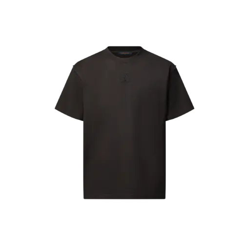 T-shirt with LV embossing Noir