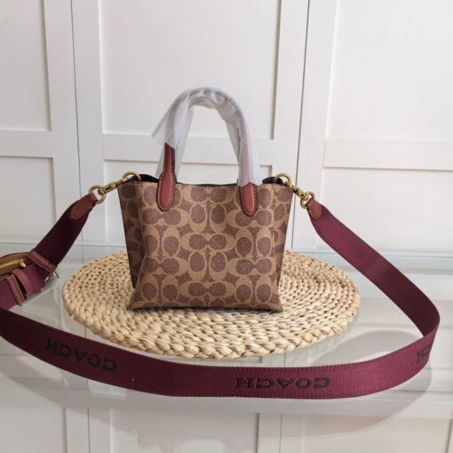 Coach Willow Tote Bag 18 in Signature Canvas - Image 3