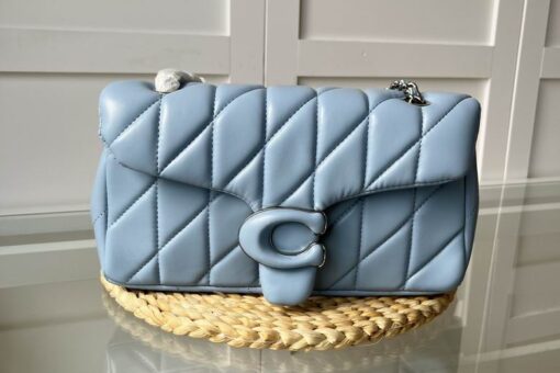 Coach Quilted Tabby Shoulder Bag Paste