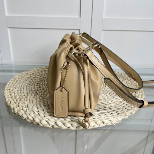 Coach Faye Shoulder Bag With Ruching in Grey - Image 3