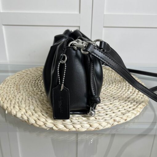 Coach Faye Shoulder Bag With Ruching in Black - Image 3