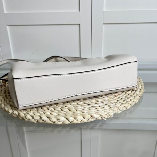 Coach Faye Shoulder Bag With Ruching in White - Image 3