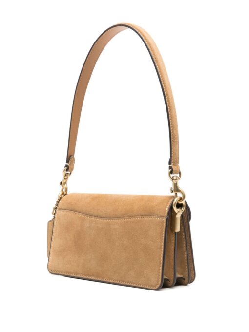 Coach logo-plaque shoulder bag caramel brown - Image 2