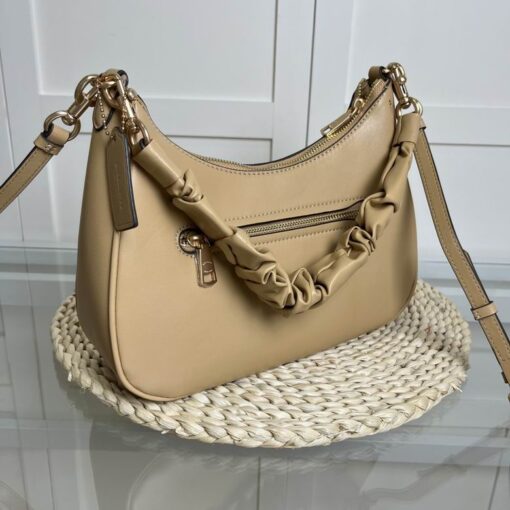 Coach Original Teri Hobo Crossbody Shoulder Bag Brown - Image 3