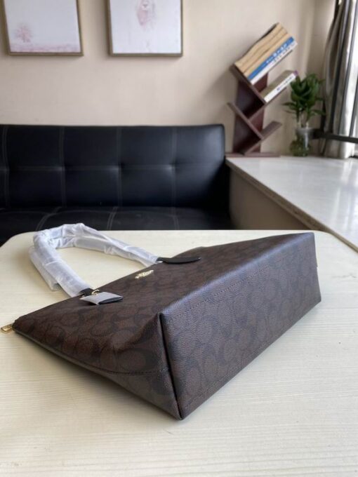 Coach City Tote Bag Dark Brown - Image 3