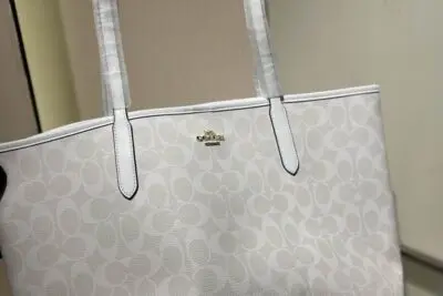 Coach City Tote Bag in White