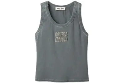 Miu Miu Tank Top Dim Gray