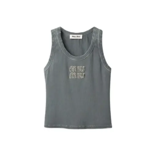 Miu Miu Tank Top Dim Gray