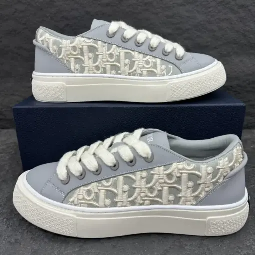 Dior B33 Sneaker Gray Smooth Calfskin