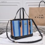 Coach Mollie Tote 25 In Signature Jacquard With Stripes - Image 2