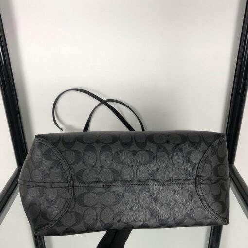 Coach City Tote In Signature Canvas Bag Black - Image 3