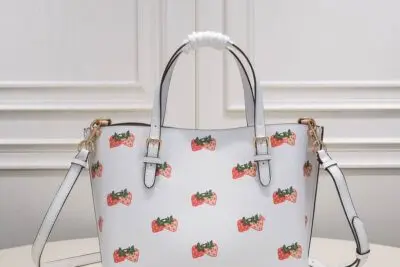 Coach Mollie Tote 25 with Strawberry Print