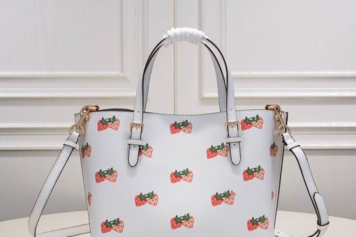 Coach Mollie Tote 25 with Strawberry Print