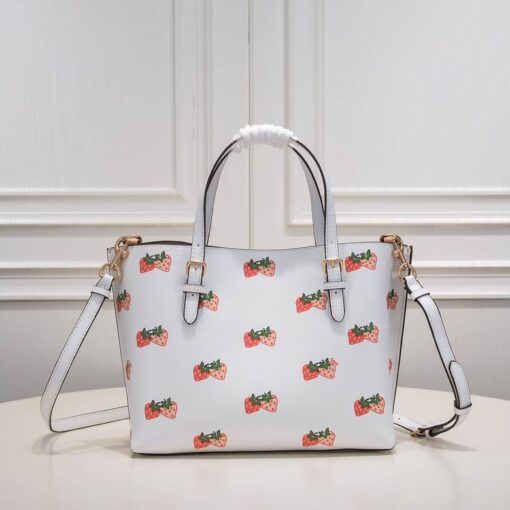 Coach Mollie Tote 25 with Strawberry Print