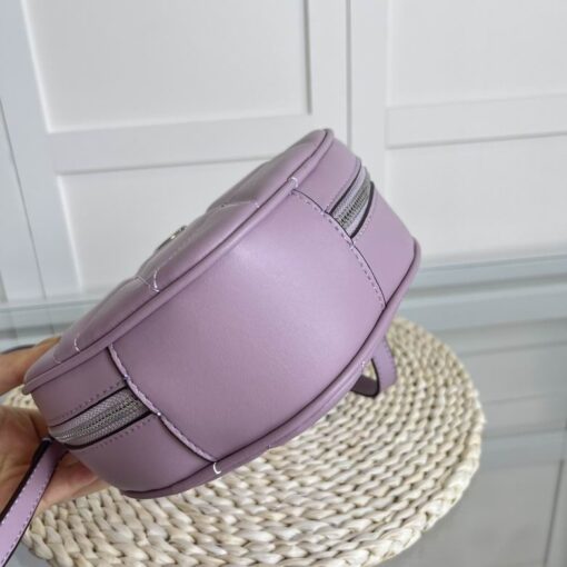 Coach Quilted Denim Heart Crossbody Bag Pink - Image 2