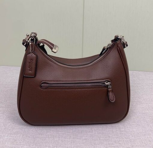 Coach Teri Hobo Shoulder Bag Dark Brown - Image 2