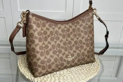 Coach Laurel Shoulder Bag in Signature Canvas Lite Brown