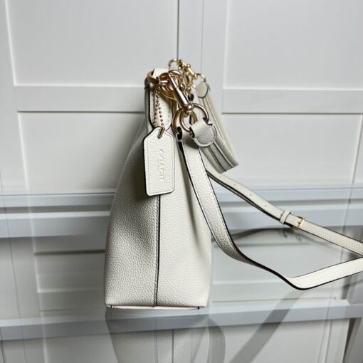 Coach Laurel Shoulder Bag in Signature Canvas White - Image 3
