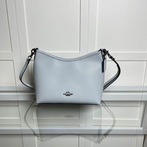 Coach Laurel Shoulder Bag in Signature Canvas Lite Blue