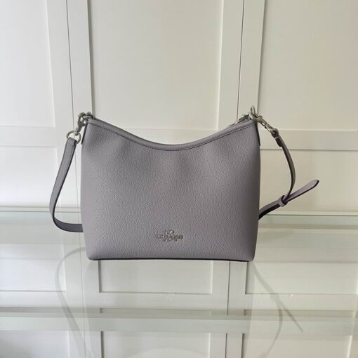 Coach Laurel Shoulder Bag in Signature Canvas Grey
