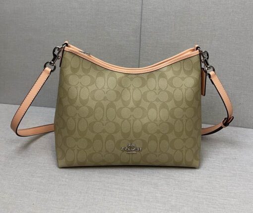 Coach Laurel Shoulder Bag in Signature Canvas Olive Green - Image 2