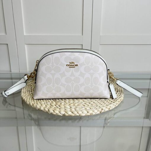 Coach Madi Crossbody In Signature Canvas Bag White
