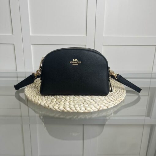 Coach Madi Crossbody In Signature Canvas Bag Leather Black