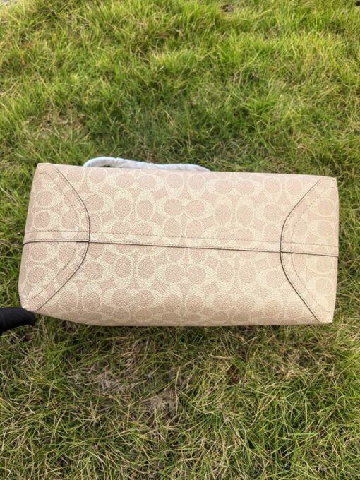 Coach Signature Canvas City Tote Bag Lite Grey - Image 3