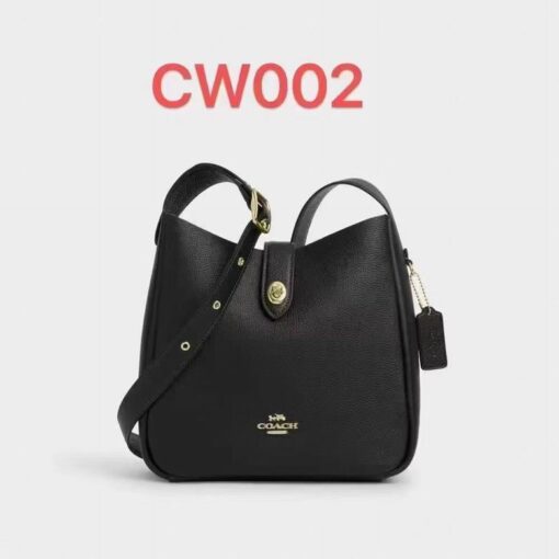 Coach Hadley Convertible Crossbody Bag Leather Black