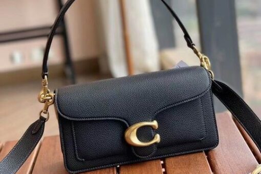 Coach Tabby Shoulder Bag Leather Black