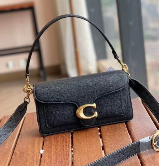 Coach Tabby Shoulder Bag Leather Black