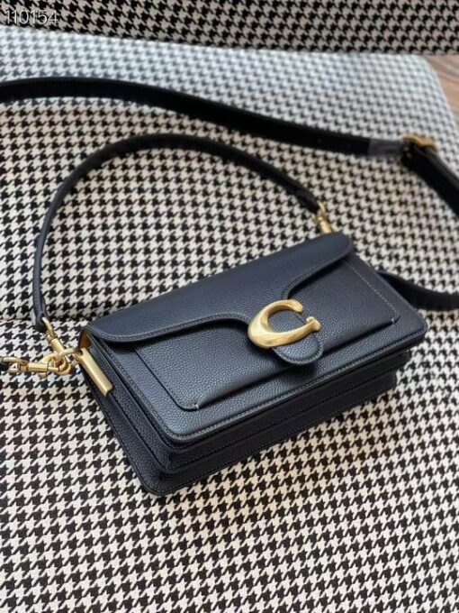 Coach Tabby Shoulder Bag Leather Black - Image 3