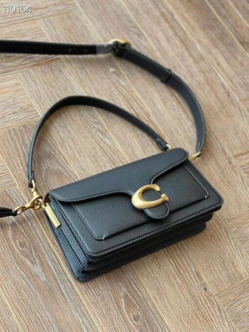 Coach Tabby Shoulder Bag Leather Black - Image 2