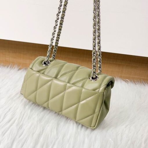 Coach Tabby Shoulder Bag With Quilting Olive Green - Image 2