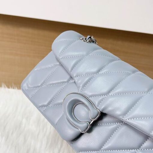 Coach Quilted Tabby Shoulder Bag Gray