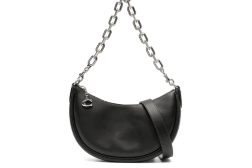 Coach Mira leather shoulder bag black