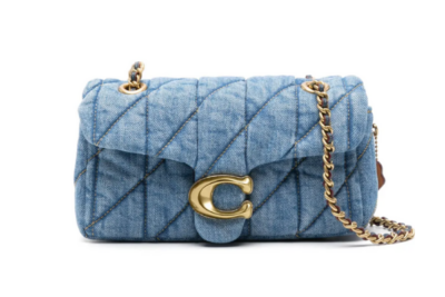 Coach Tabby 26 denim shoulder bag indigo blue