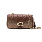 Coach quilted Tabby shoulder bag cognac brown